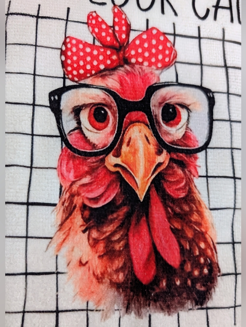 Funny Chicken Rooster Kitchen Dish Towels, Set Of 2, 16 X 24 Inch - Picture 5 of 6